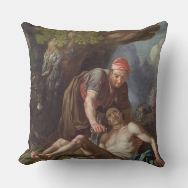 The Good Samaritan, c.1751-52 (olie op canvas) Kussen (Voorkant)