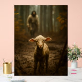 The Good Shepherd and the Lost Lamb – Jesus & Lamb Acryl Bord (Huwelijk)