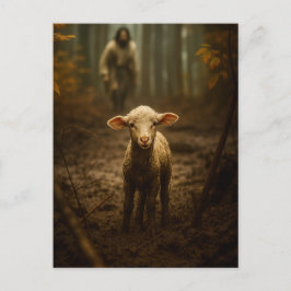 The Good Shepherd and the Lost Lamb – Jesus & Lamb Briefkaart