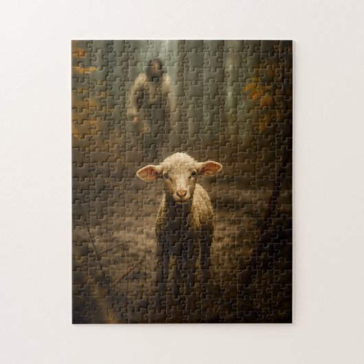 The Good Shepherd and the Lost Lamb – Jesus & Lamb Legpuzzel (Verticaal)