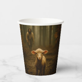 The Good Shepherd and the Lost Lamb – Jesus & Lamb Papieren Bekers