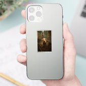 The Good Shepherd and the Lost Lamb – Jesus & Lamb Sticker (Telefoon)