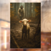 The Good Shepherd and the Lost Lamb Raamsticker (Vel 2)