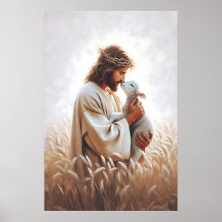 The Good Shepherd Bible Art Christian Art Jesus Ar Poster