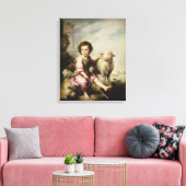 The Good Shepherd, c.1650 Canvas Afdruk (Insitu (Woonkamer))