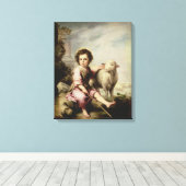 The Good Shepherd, c.1650 Canvas Afdruk (Insitu (Houten vloer))