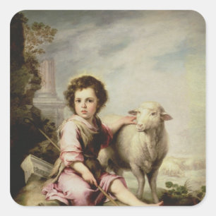 The Good Shepherd, c.1650 Vierkante Sticker