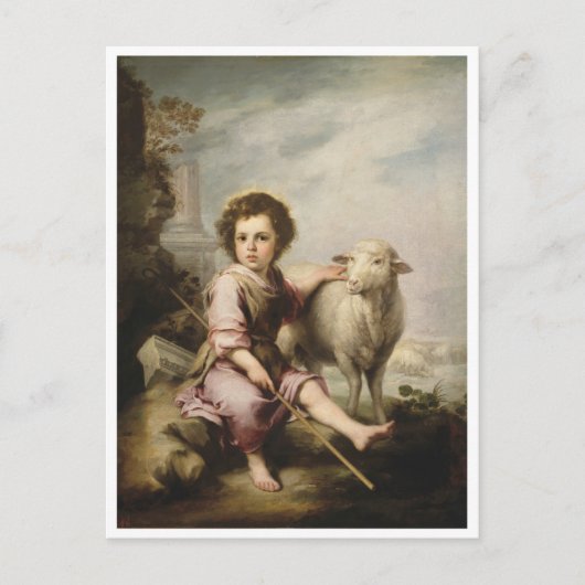 The Good Shepherd, Esteban Murillo Briefkaart (Voorkant)