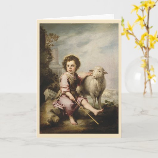The Good Shepherd, Esteban Murillo Kaart (Gele Bloem)