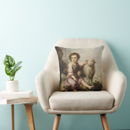 The Good Shepherd, Esteban Murillo Kussen