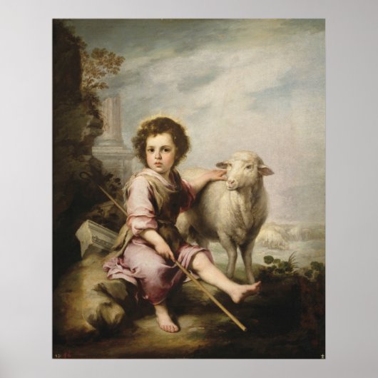 The Good Shepherd, Esteban Murillo Poster (Voorkant)