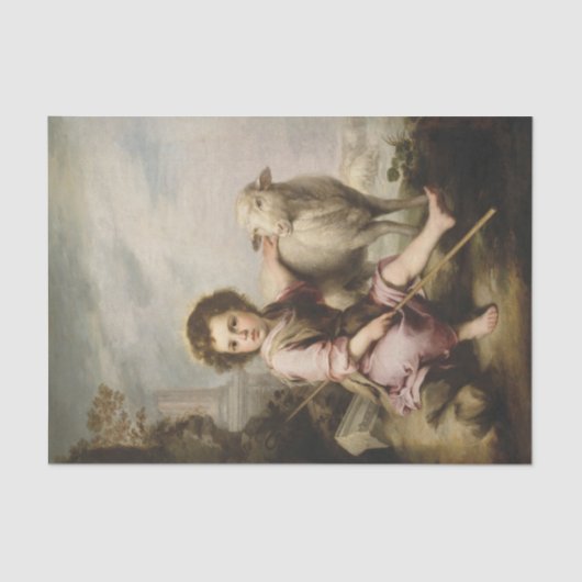 The Good Shepherd, Esteban Murillo Tissuepapier (Voorkant)