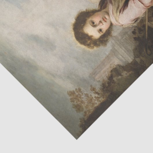 The Good Shepherd, Esteban Murillo Tissuepapier (Detail)