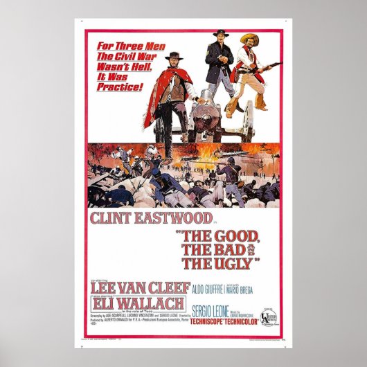 The Good The Bad and The Ugly uit 1966 Poster (Voorkant)