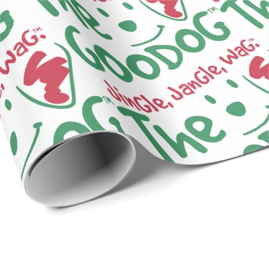 The Goodog™ Red & Green Christmas Dog Lover Cadeaupapier (Rol Hoek)