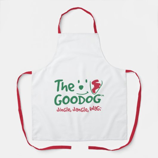 The Goodog™ Smiling Dog Silhouette Holiday Schort (Voorkant)