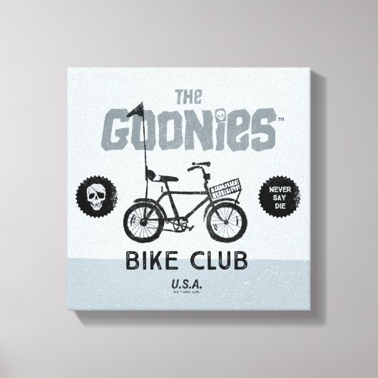 The Goonies Bike Club U.S.A. Canvas Afdruk (Voorkant)