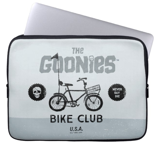 The Goonies Bike Club U.S.A. Laptop Sleeve (Voorkant)