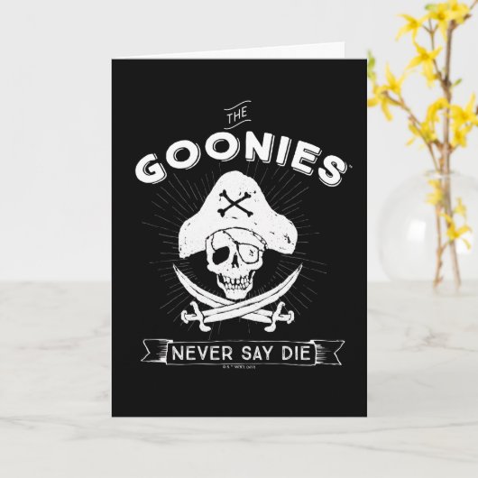 The Goonies "Never Say Die" Pirate Badge Kaart (Gele Bloem)