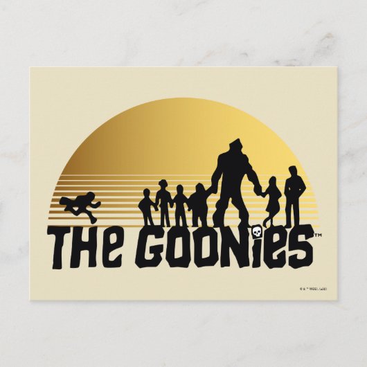 The Goonies Sunset Silhouette Graphic Briefkaart (Voorkant)