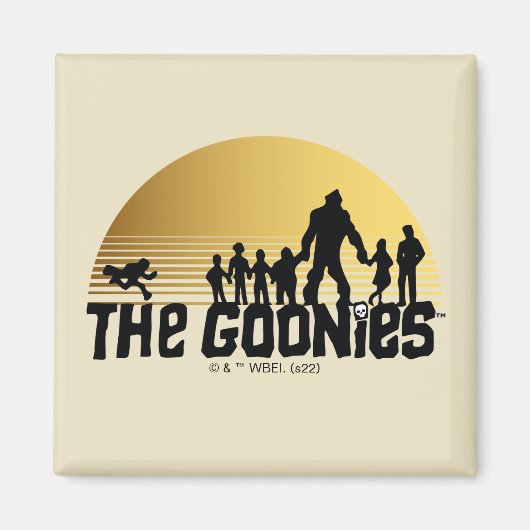 The Goonies Sunset Silhouette Graphic Magneet (Voorkant)