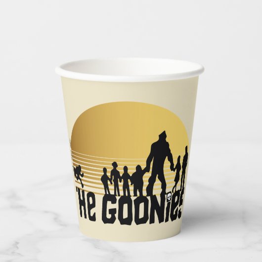 The Goonies Sunset Silhouette Graphic Papieren Bekers (Voorkant)