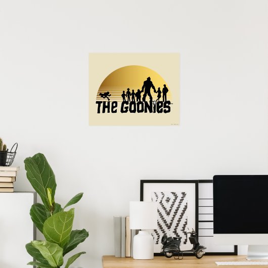 The Goonies Sunset Silhouette Graphic Poster (Thuiskantoor)