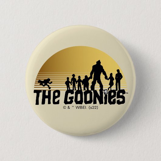 The Goonies Sunset Silhouette Graphic Ronde Button 5,7 Cm (Voorkant)