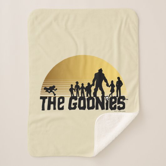 The Goonies Sunset Silhouette Graphic Sherpa Deken (Voorkant)