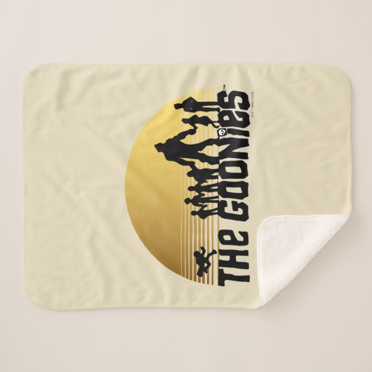 The Goonies Sunset Silhouette Graphic Sherpa Deken (Voorkant (horizontaal))
