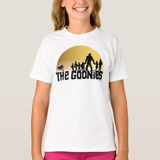 The Goonies Sunset Silhouette Graphic T-shirt (Voorkant)