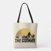 The Goonies Sunset Silhouette Graphic Tote Bag (Achterkant)