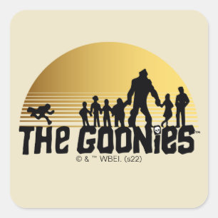 The Goonies Sunset Silhouette Graphic Vierkante Sticker