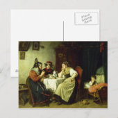 The Gossips, 1887 Briefkaart (Voorkant / Achterkant)