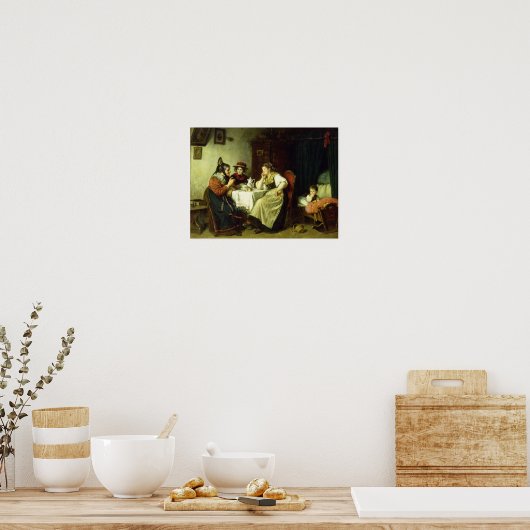 The Gossips, 1887 Poster (Keuken)