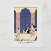 The Gourmands, 1920-30 (pochoir print) Briefkaart (Voorkant)