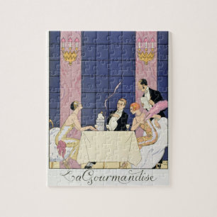The Gourmands, 1920-30 (pochoir print) Legpuzzel
