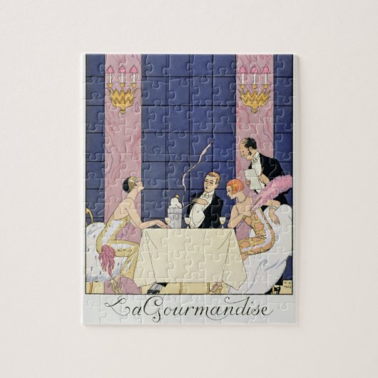 The Gourmands, 1920-30 (pochoir print) Legpuzzel (Verticaal)