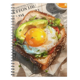 The Gourmet Open-Face: een gestileerd ontbijt Notitieboek