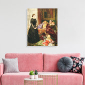 The Governess, 1860 (olie op canvas) Canvas Afdruk (Insitu (Woonkamer))
