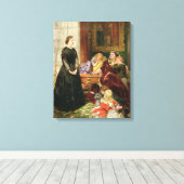 The Governess, 1860 (olie op canvas) Canvas Afdruk (Insitu (Houten vloer))
