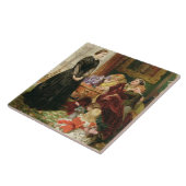 The Governess, 1860 (olie op canvas) Tegeltje (Zijkant)