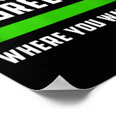 The Gr Is Greener Where You Water It, Motivational Poster (Hoek)