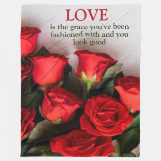 The Grace of Love Blanket Fleece Deken