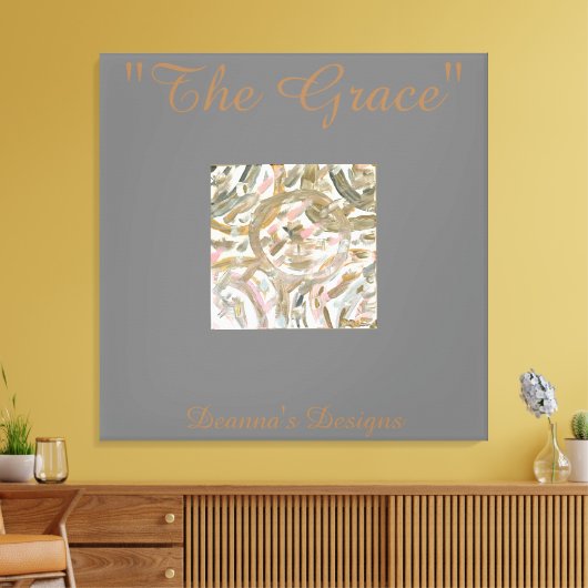 "The Grace" Verrekched Canvas — Aangepast (Insitu (Woonkamer))
