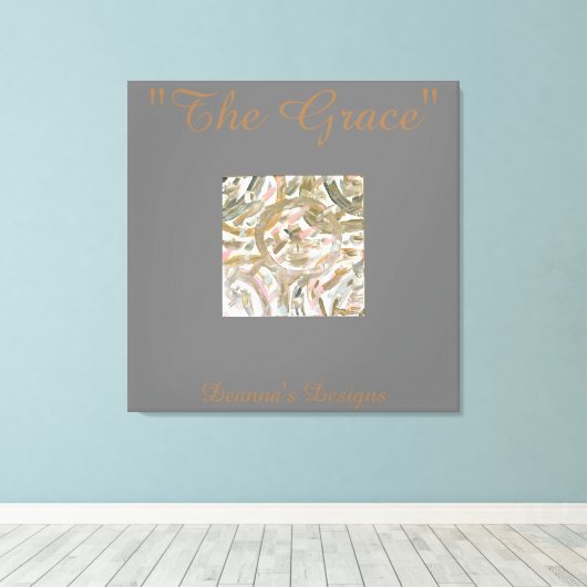 "The Grace" Verrekched Canvas — Aangepast (Insitu (Houten vloer))