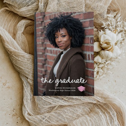 The Graduate | Foto met script en dop van elke kle Aankondiging