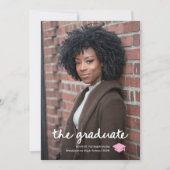 The Graduate | Foto met script en dop van elke kle Aankondiging (Voorkant)