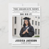 The Graduate News Krant Sjabloon Multi-Foto  (Voorkant)