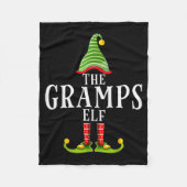 The Gramps Elf Funny Matching Pajama Xmas  Fleece Deken (Voorkant)